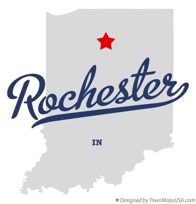 Map of Rochester Indiana IN
