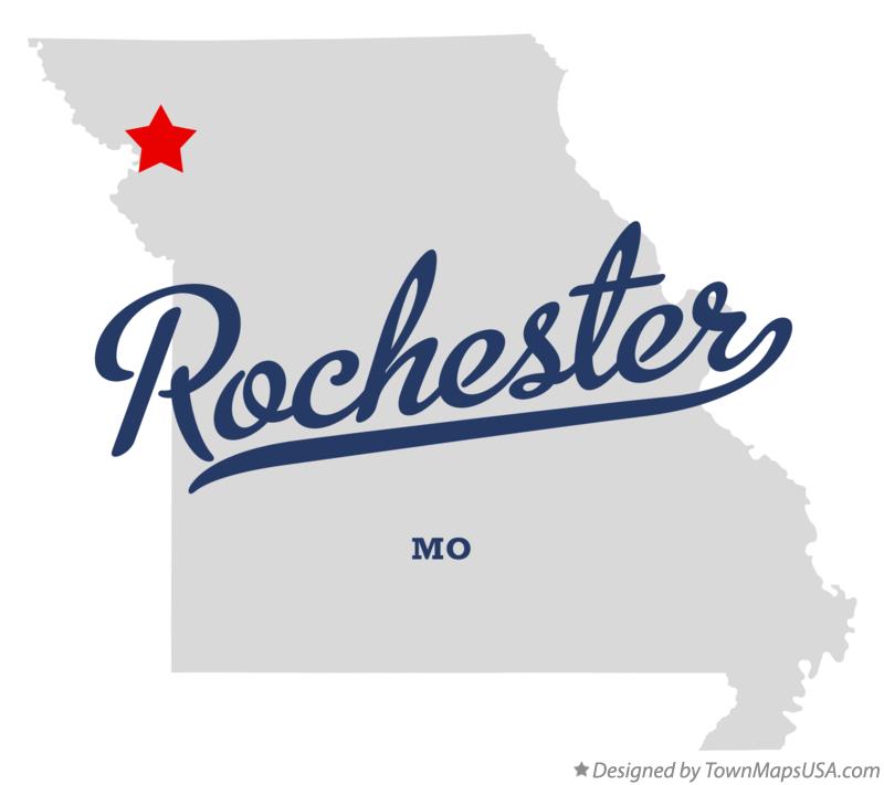 Map of Rochester Missouri MO