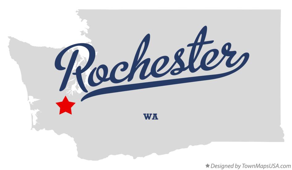 Map of Rochester Washington WA