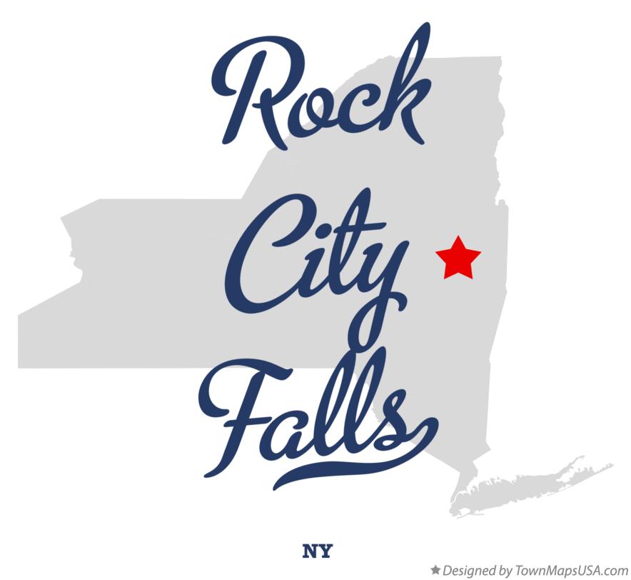 Map of Rock City Falls New York NY