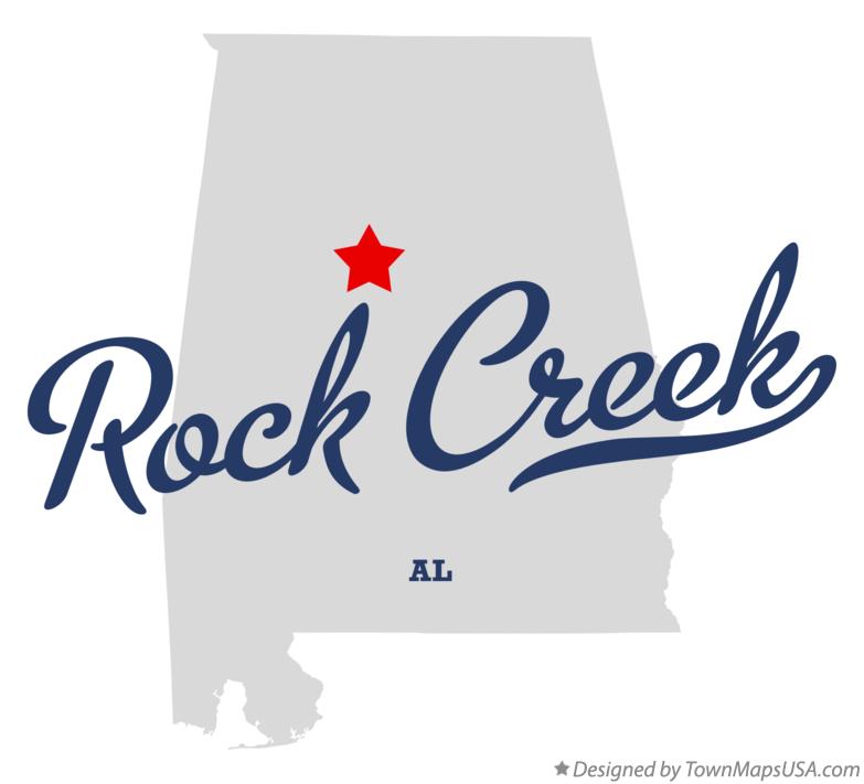Map of Rock Creek Alabama AL
