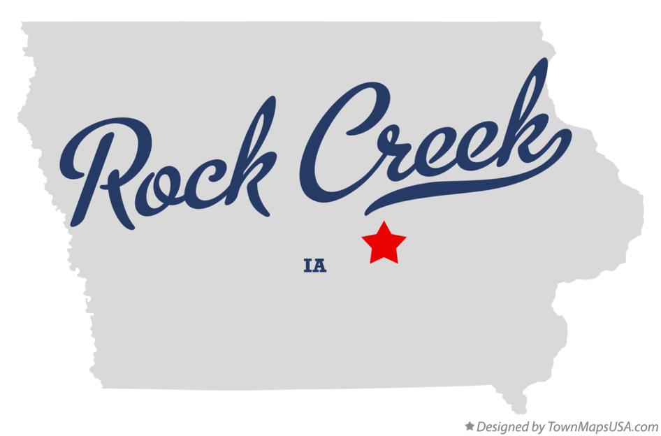 Map of Rock Creek Iowa IA
