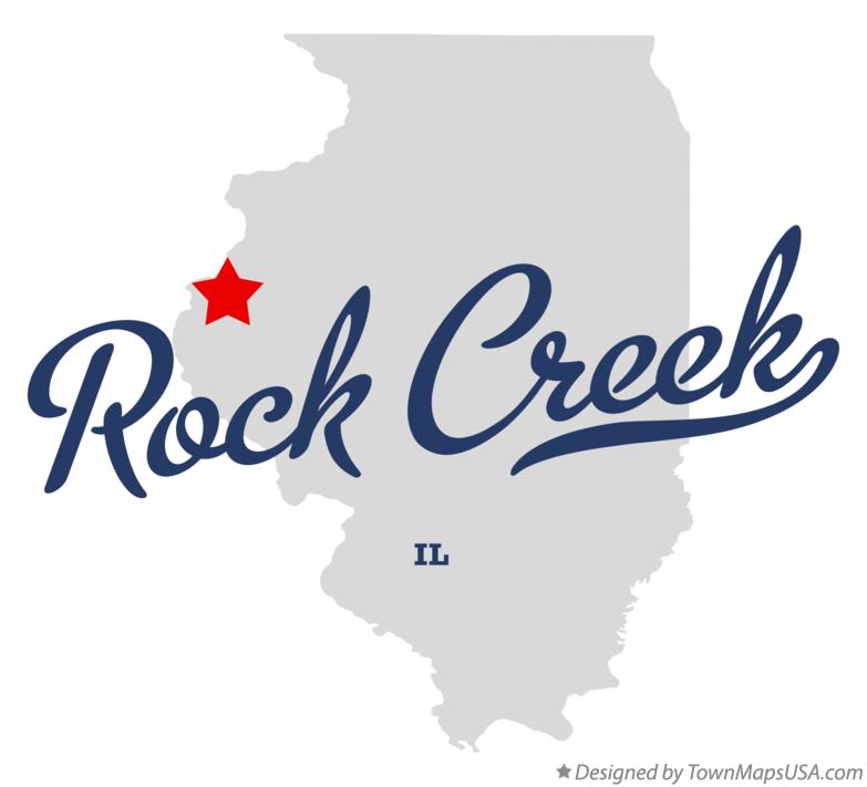Map of Rock Creek Illinois IL