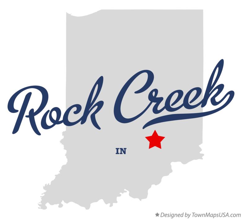 Map of Rock Creek Indiana IN