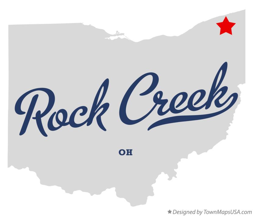 Map of Rock Creek Ohio OH