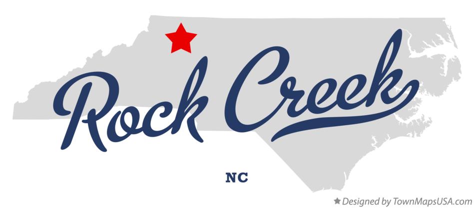 Map of Rock Creek North Carolina NC