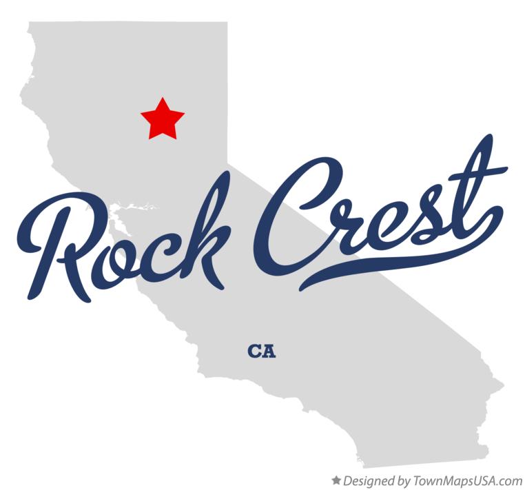 Map of Rock Crest California CA