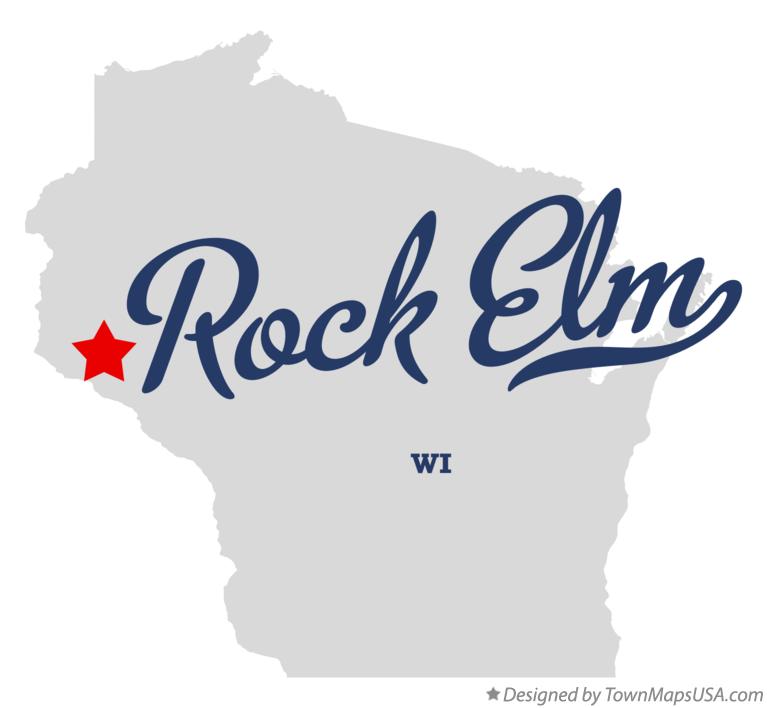 Map of Rock Elm Wisconsin WI
