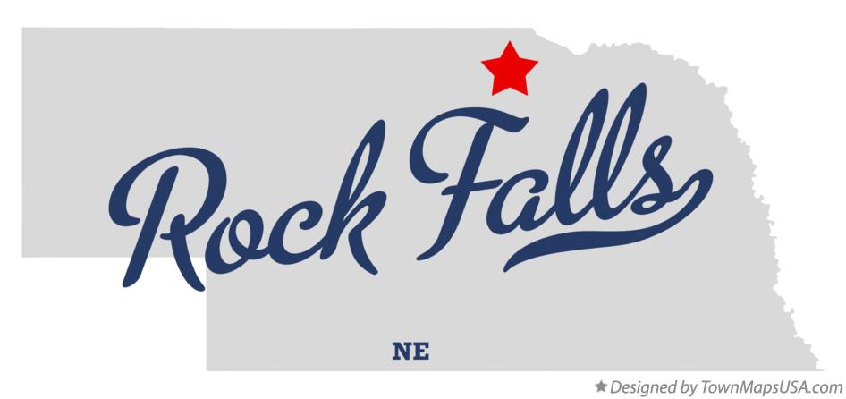 Map of Rock Falls Nebraska NE