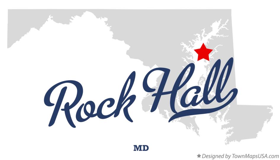 Map of Rock Hall Maryland MD
