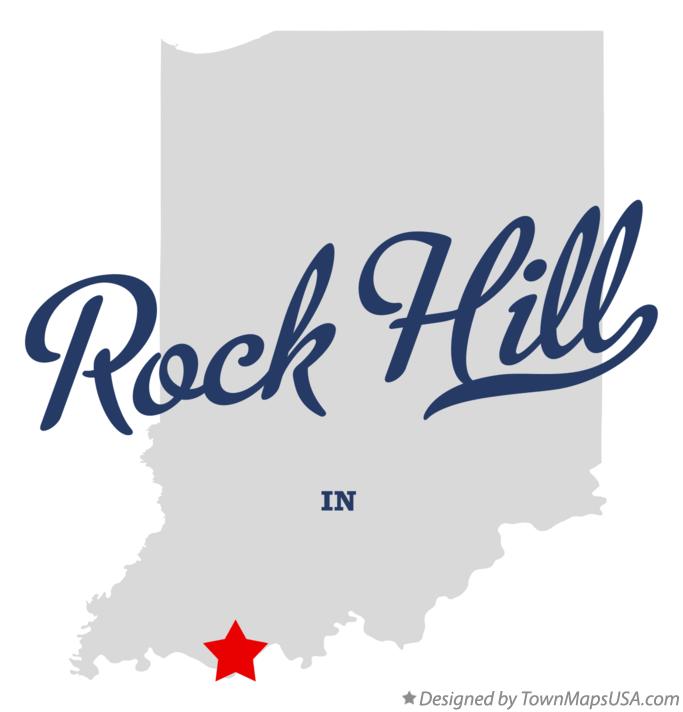 Map of Rock Hill Indiana IN