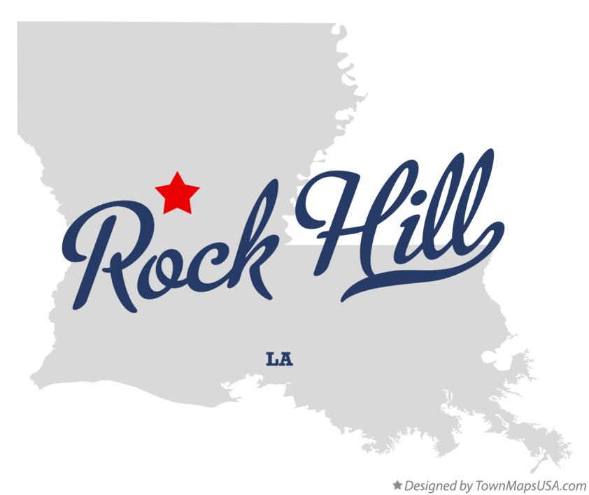 Map of Rock Hill Louisiana LA