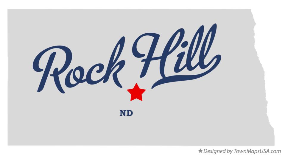 Map of Rock Hill North Dakota ND