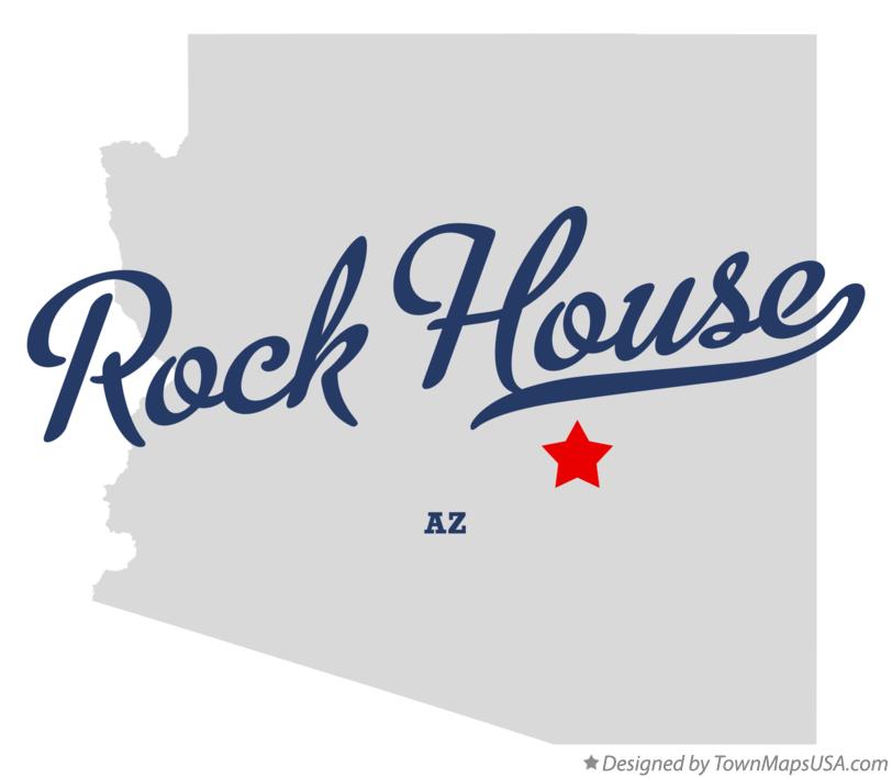 Map of Rock House Arizona AZ