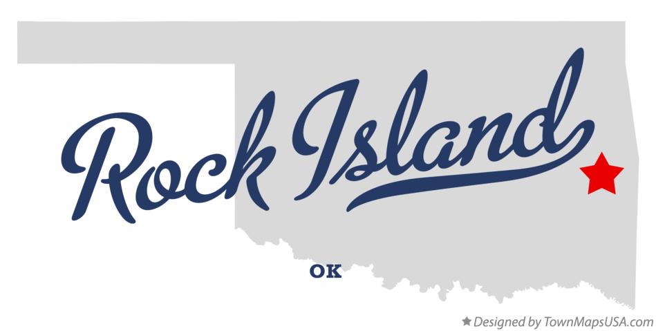 Map of Rock Island Oklahoma OK