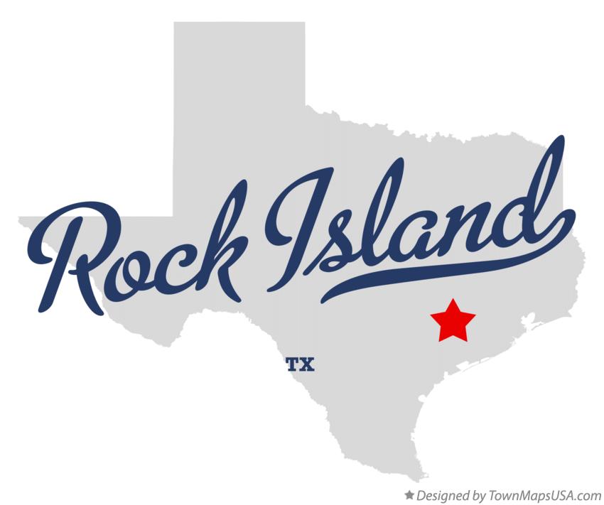 Map of Rock Island Texas TX