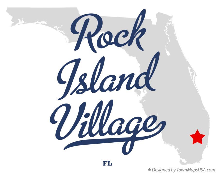 Map of Rock Island Village Florida FL