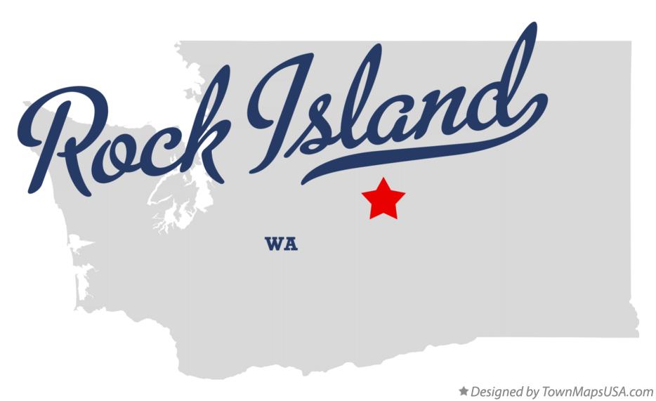 Map of Rock Island Washington WA
