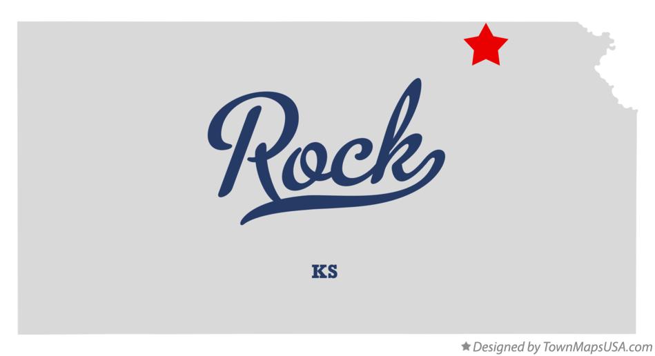 Map of Rock Kansas KS