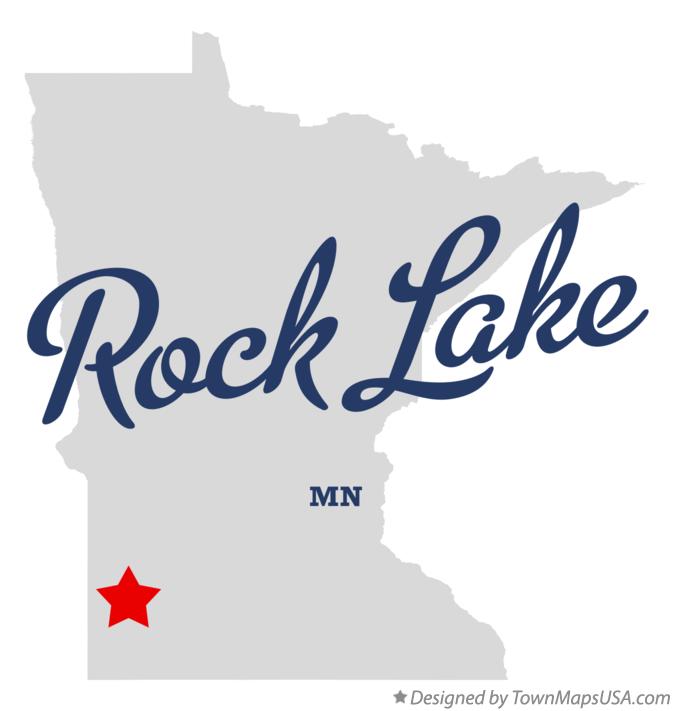 Map of Rock Lake Minnesota MN