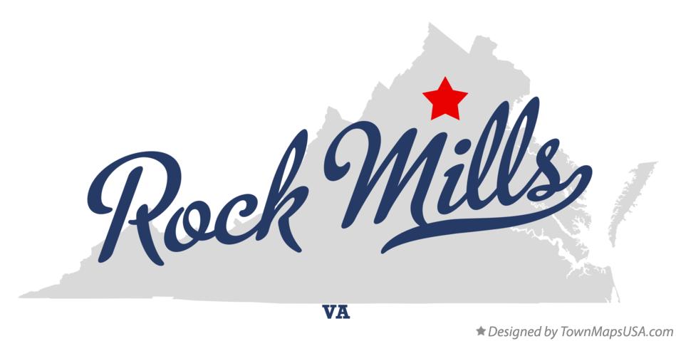 Map of Rock Mills Virginia VA