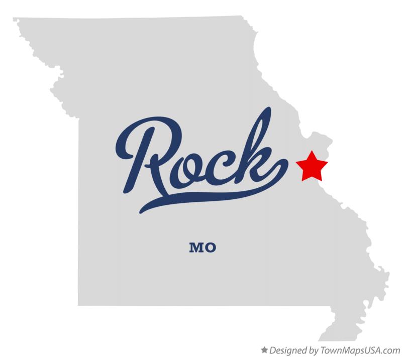 Map of Rock Missouri MO