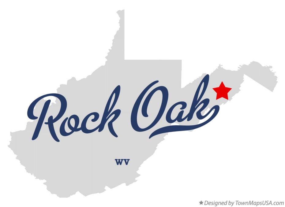 Map of Rock Oak West Virginia WV