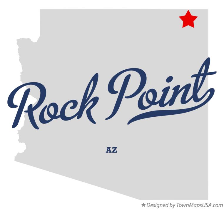 Map of Rock Point Arizona AZ