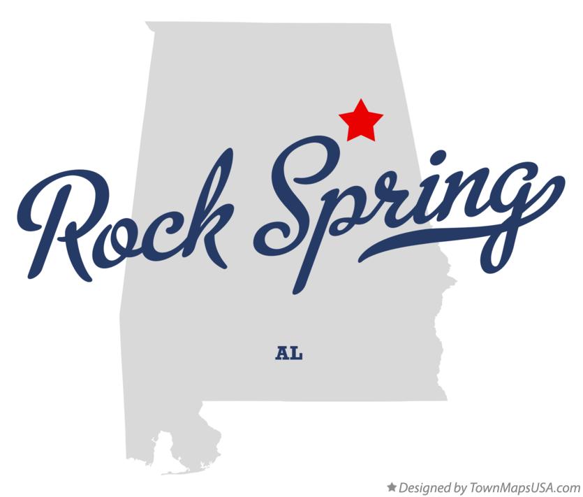 Map of Rock Spring Alabama AL