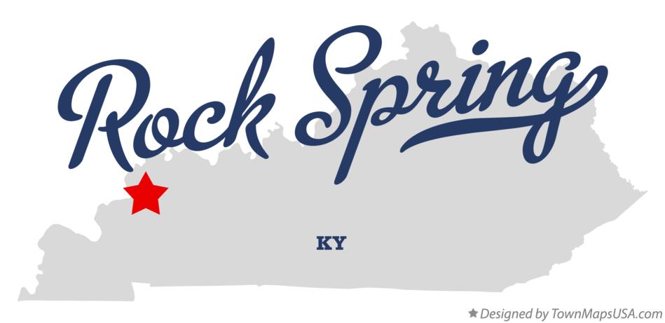 Map of Rock Spring Kentucky KY