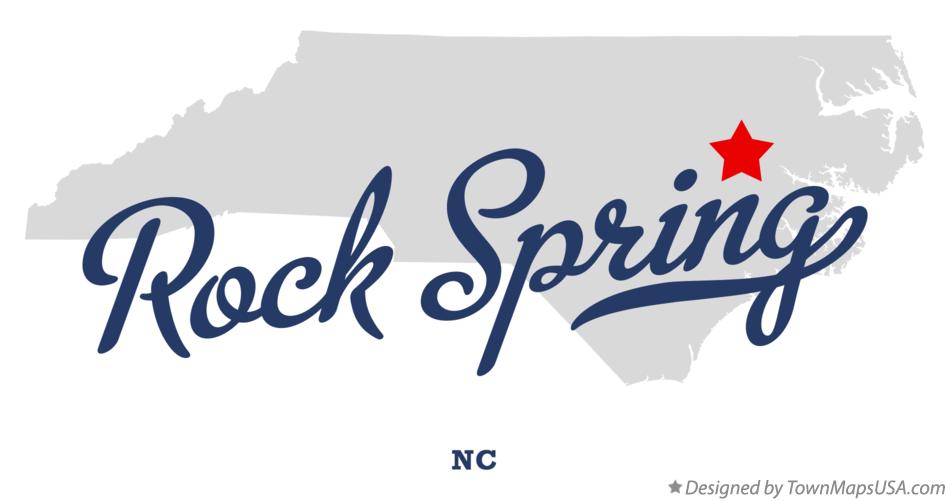 Map of Rock Spring North Carolina NC
