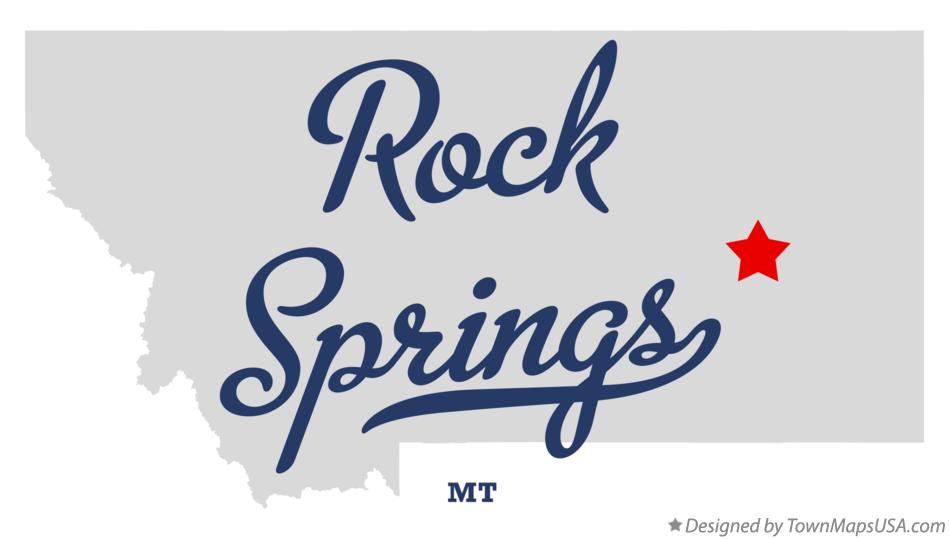 Map of Rock Springs Montana MT