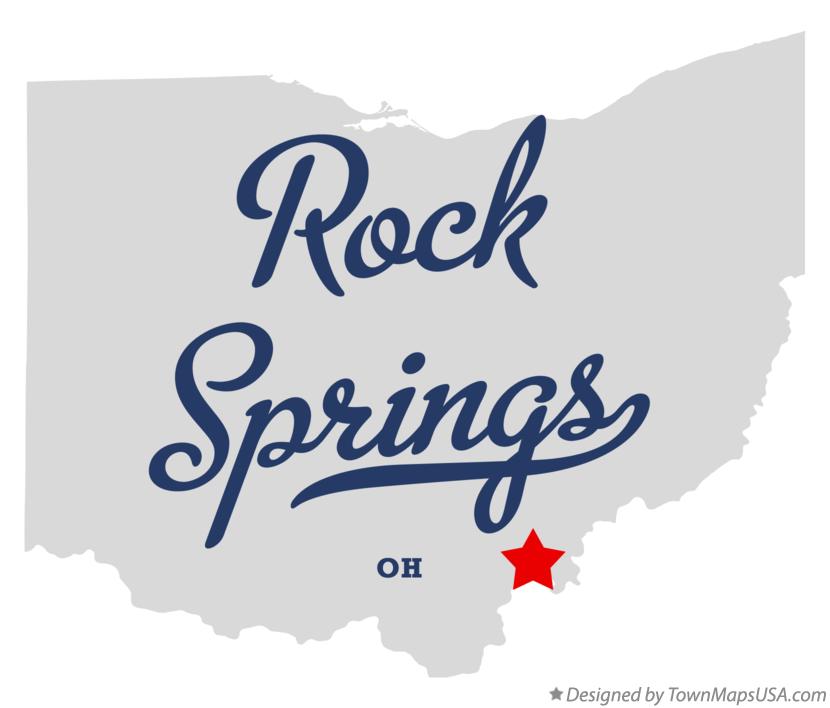 Map of Rock Springs Ohio OH