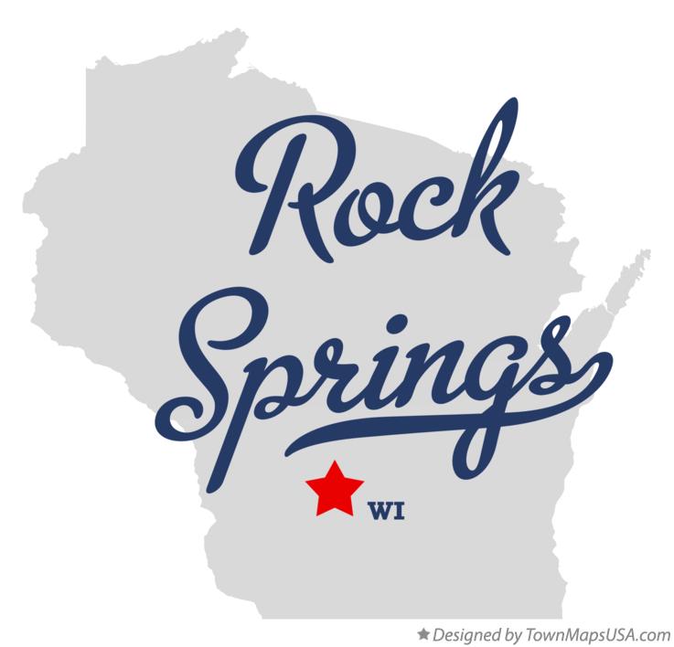 Map of Rock Springs Wisconsin WI