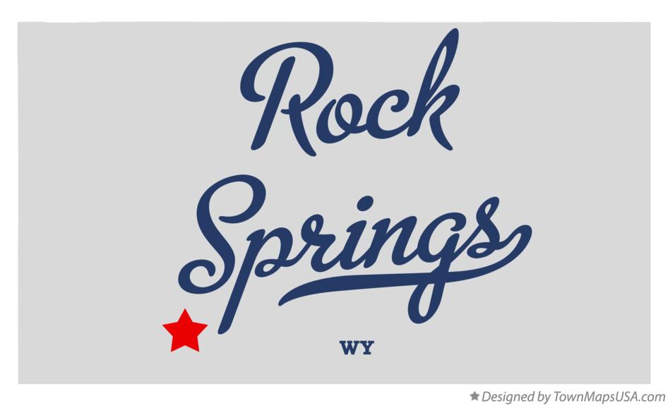 Map of Rock Springs Wyoming WY