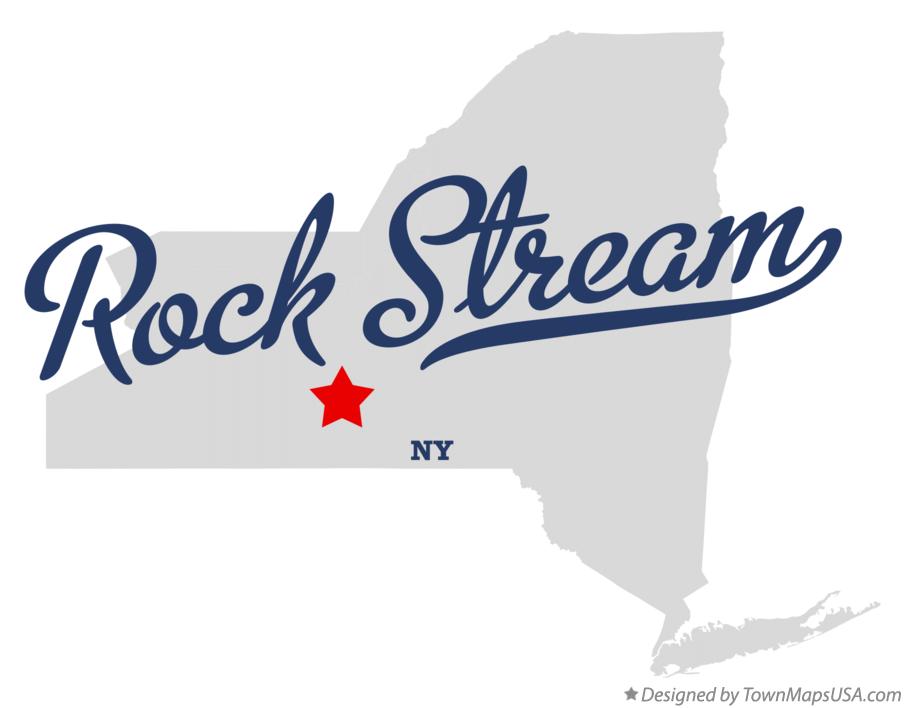 Map of Rock Stream New York NY