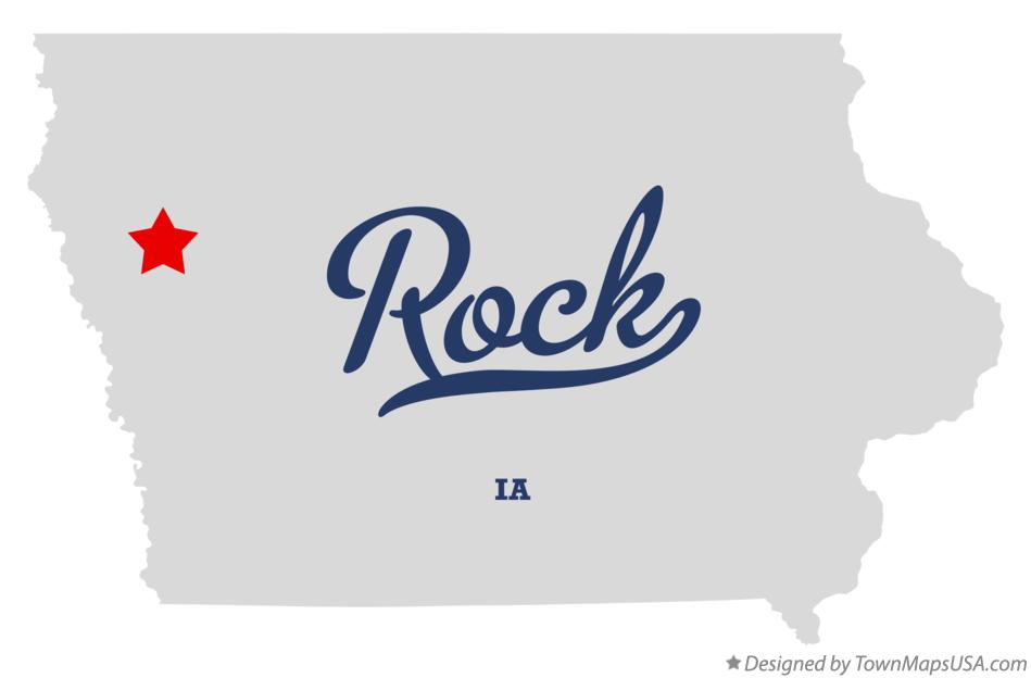 Map of Rock Iowa IA