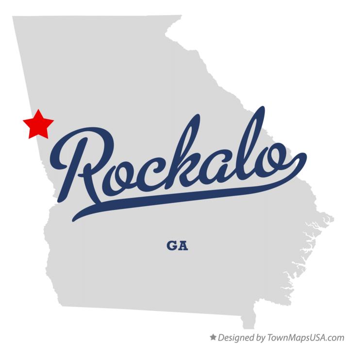 Map of Rockalo Georgia GA