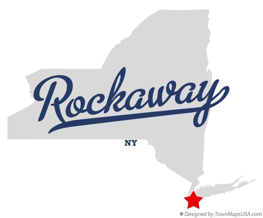 Map of Rockaway New York NY