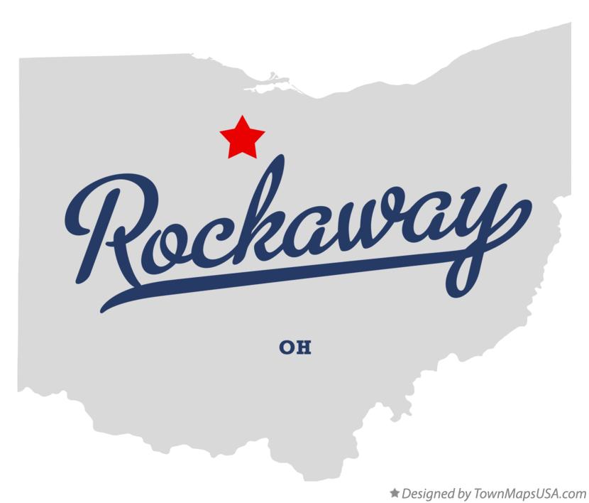 Map of Rockaway Ohio OH