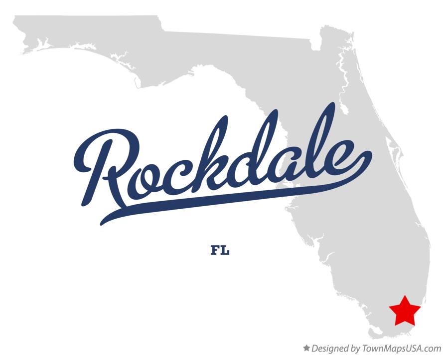 Map of Rockdale Florida FL