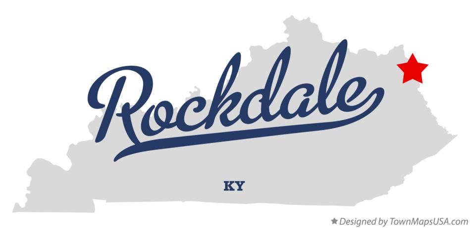 Map of Rockdale Kentucky KY