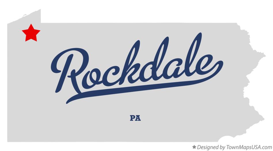 Map of Rockdale Pennsylvania PA