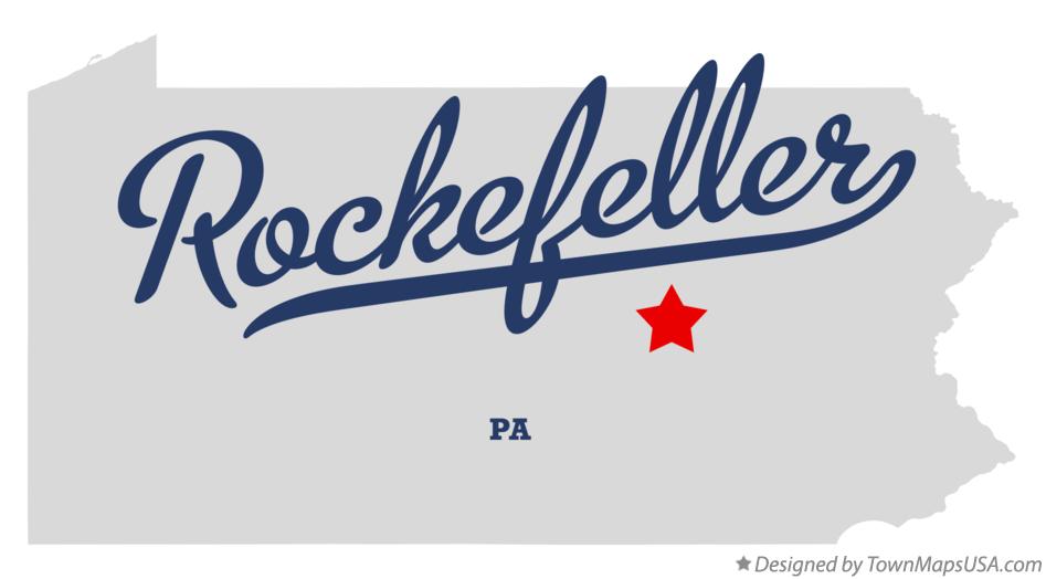 Map of Rockefeller Pennsylvania PA