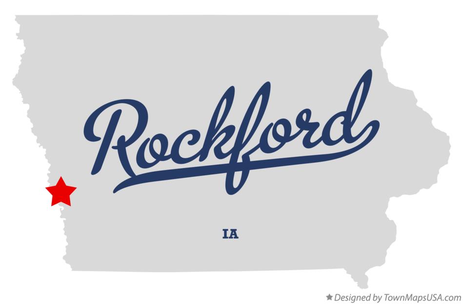 Map of Rockford Iowa IA