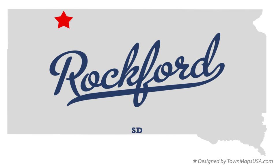 Map of Rockford South Dakota SD