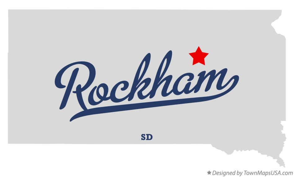 Map of Rockham South Dakota SD