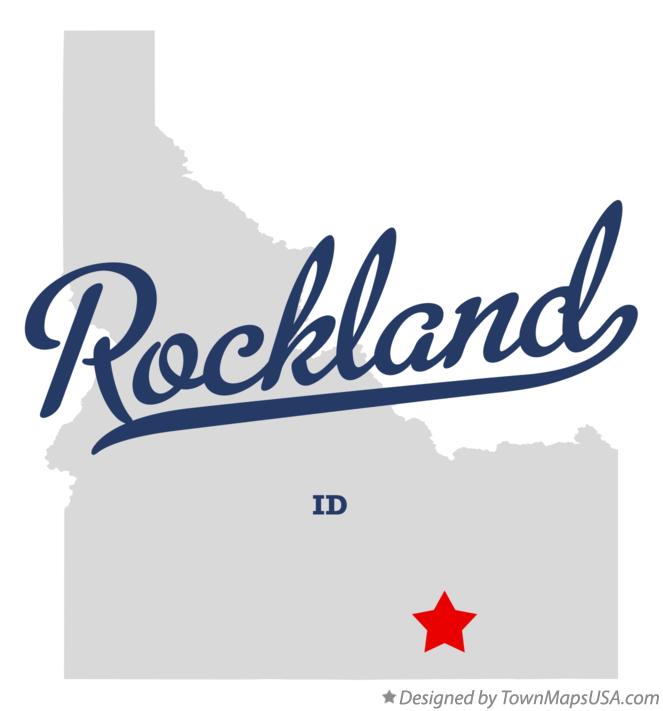 Map of Rockland Idaho ID