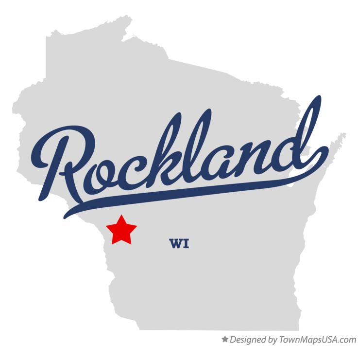 Map of Rockland Wisconsin WI