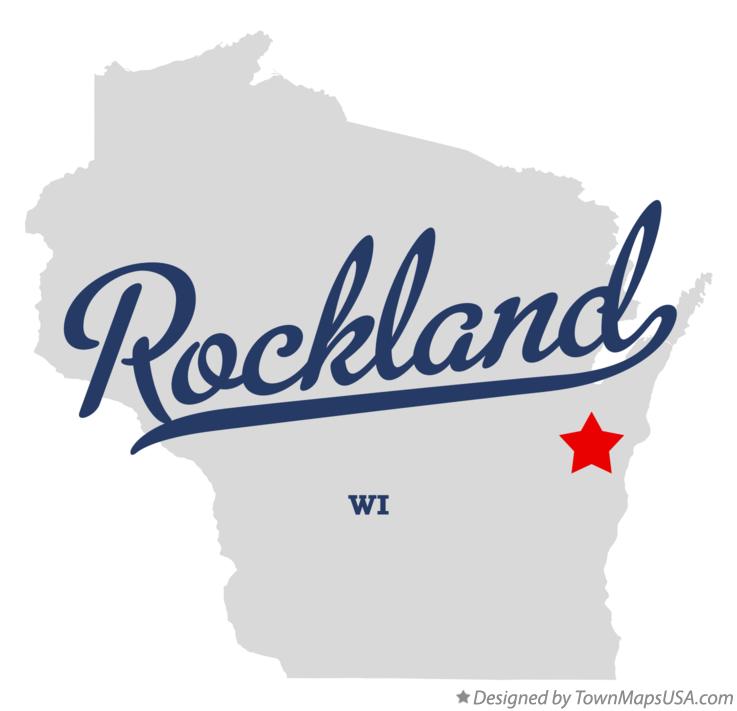 Map of Rockland Wisconsin WI